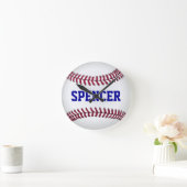 Personalisierter Baseball-Sport Runde Wanduhr (Zuhause)
