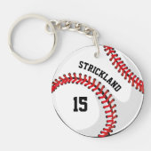 Personalisierter Baseball-Sportfan Schlüsselanhänger (Vorderseite)