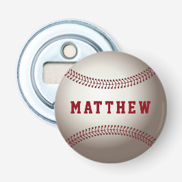 Personalisierter Baseball-Sportname Drucken Flaschenöffner