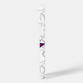 Personalisierter Baseball-Star und Streifen Case-Mate iPhone Hülle (Rückseite / Links)