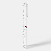 Personalisierter Baseball-Star und Streifen Case-Mate iPhone Hülle (Rückseite / Rechts)