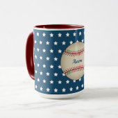Personalisierter Baseball Stars Becher Tasse (Vorderseite Links)