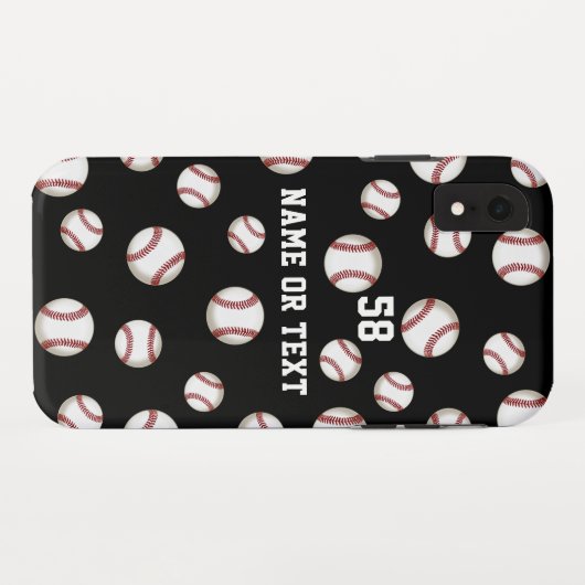 Personalisierter Baseball-Telefon-Kasten neu, Case-Mate iPhone Hülle (Rückseite (Horizontal))