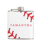 Personalisierter Baseball-Themenblock Flachmann (Vorderseite)