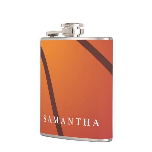 Personalisierter Baseball-Themenblock Flachmann (Links)