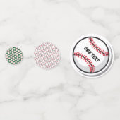 Personalisierter Baseball-Tischkonfetti Konfetti (Rückseiten)