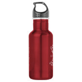 Personalisierter Baseball-Trainer - Benutzerdefini Edelstahlflasche (Rückseite)