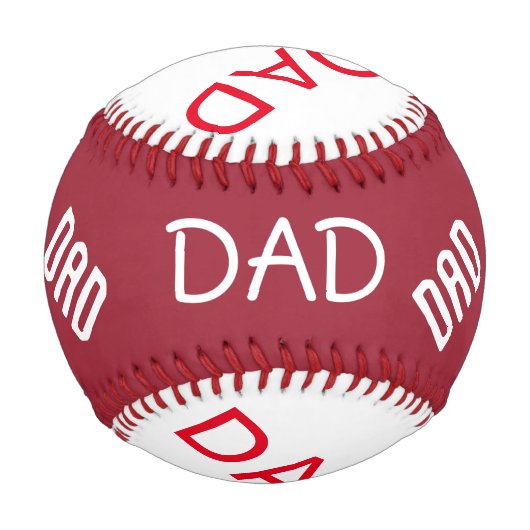 Personalisierter Baseball/VATER Baseball (Rückseite)