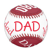 Personalisierter Baseball/VATER Baseball (Vorderseite)