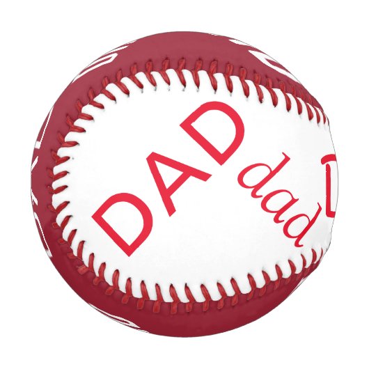 Personalisierter Baseball/VATER Baseball (Vorderseite Links)