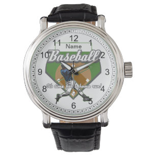Personalisierter Baseball-Zuhause-Lauf Armbanduhr