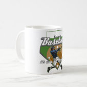 Personalisierter Baseball-Zuhause-Lauf Kaffeetasse (Vorderseite Links)