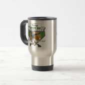 Personalisierter Baseball-Zuhause-Lauf Reisebecher (Vorderseite Links)