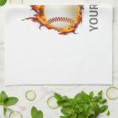 Personalisierter Baseballball auf Handtuch (Gefaltet)