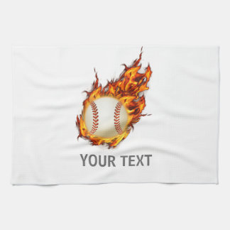 Personalisierter Baseballball auf Handtuch