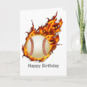 Personalisierter Baseballball Karte (Vorderseite)