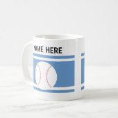 Personalisierter Baseballbecher Kaffeetasse (Vorderseite Links)