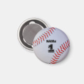 Personalisierter Baseballmagnet. Magnet (Vorderseite/Rückseite)