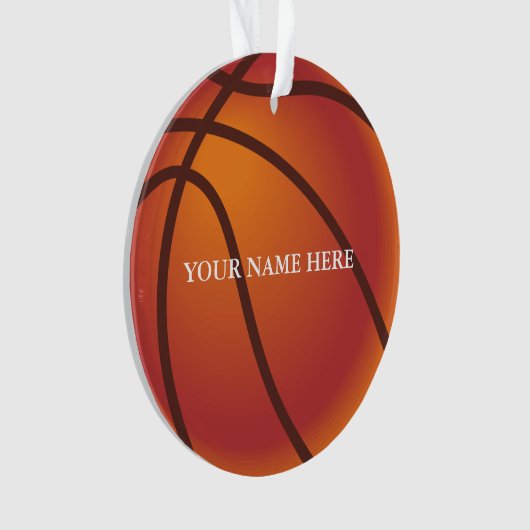 Personalisierter Baseballname Weihnachten Ornament (Vorderseite)
