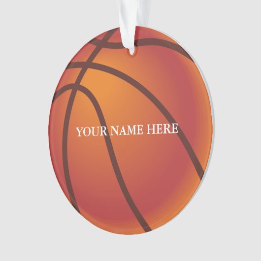 Personalisierter Baseballname Weihnachten Ornament (Vorderseite)