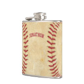 Personalisierter Baseballrosport Flachmann (Links)