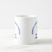 Personalisierter Baseballspieler der Blue High Sch Kaffeetasse (Mittel)
