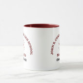 Personalisierter Baseballspieler der Maroon High S Tasse (Zentrum)