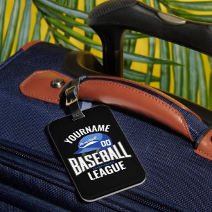 Personalisierter Baseballspieler NAME Team Champ C Gepäckanhänger