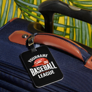 Personalisierter Baseballspieler NAME Team Champ C Gepäckanhänger