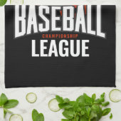 Personalisierter Baseballspieler NAME Team Champ C Geschirrtuch (Gefaltet)