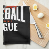 Personalisierter Baseballspieler NAME Team Champ C Geschirrtuch (Viertel Falte)