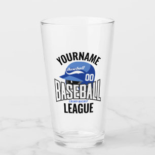 Personalisierter Baseballspieler NAME Team Champ C Glas