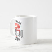 Personalisierter Baseballspieler Name Team Champ C Kaffeetasse (Vorderseite Links)