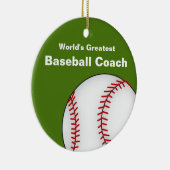 Personalisierter Baseballtrainer Keramikornament (Rechts)