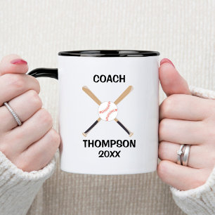 Personalisierter Baseballtrainer Tasse