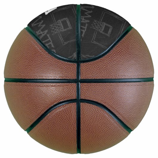 Personalisierter Basketball-Basketballbrief A Basketball (Rechts)