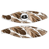 Personalisierter Basketball - Boho Monogram Brown (Panele)