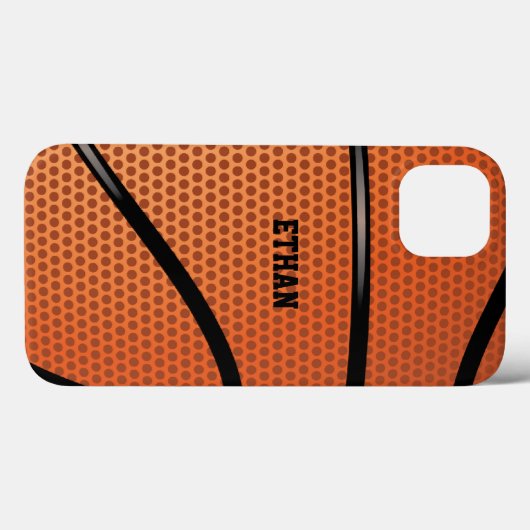 Personalisierter Basketball Case-Mate iPhone Hülle (Rückseite (Horizontal))