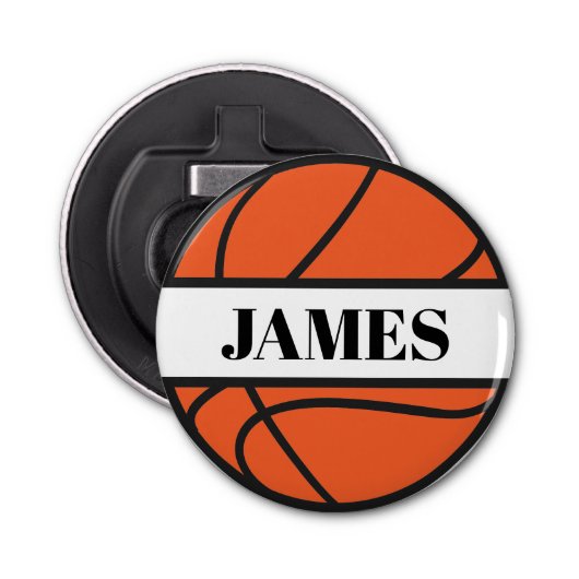 Personalisierter Basketball-Flaschenöffner Flaschenöffner (Vorderseite)