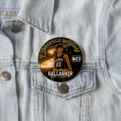 Personalisierter Basketball-Foto-Button Button (Beispiel)