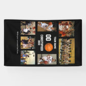 Personalisierter Basketball-Fotocollage-Player Banner (Horizontal)