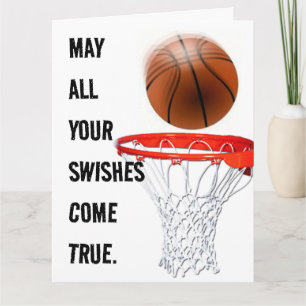 Personalisierter Basketball-Geburtstag Karte