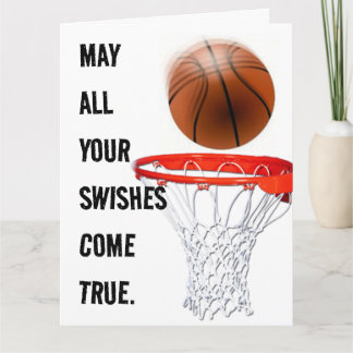 Personalisierter Basketball-Geburtstag Karte