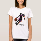 Personalisierter Basketball-Girl-T - Shirt (Vorderseite)