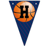 Personalisierter Basketball-Glückwunsch zum Geburt Wimpelkette (Zweite Fahne)