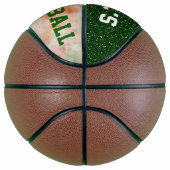 Personalisierter Basketball Grüner Glitzer (Rechts)