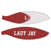 Personalisierter Basketball in Rot und Weiß (Panele)