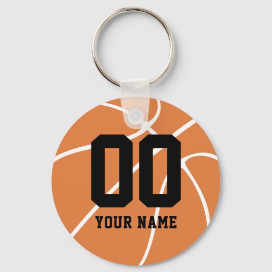 Personalisierter Basketball-Individuelle Name Schlüsselanhänger (Vorderseite)