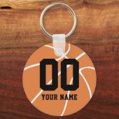 Personalisierter Basketball-Individuelle Name Schlüsselanhänger (Vorderseite)