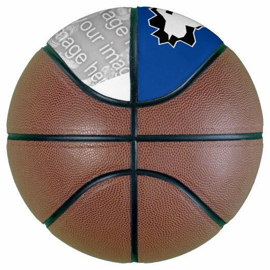 Personalisierter Basketball mit eigenem Foto (Rechts)